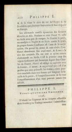 Philippe I. Vingt-Quatrieme Empereur.