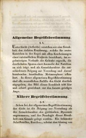 Die Gicht, ihre Zufälle, ihre Gefahren und ihre ärztliche Behandlung : als Leitfaden am Krankenbette