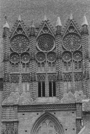 Brandenburg. Pfarrkirche St. Katharinen (1401/1434), freistehender Giebel der Marienkapelle an der Nordseite