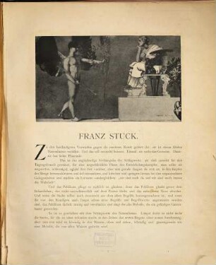 Franz Stuck : Über hundert Reproductionen nach Gemälden und plastischen Werken, Handzeichnungen und Studien