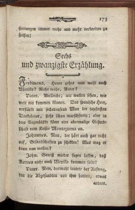 Sechs und zwanzigste Erzählung.