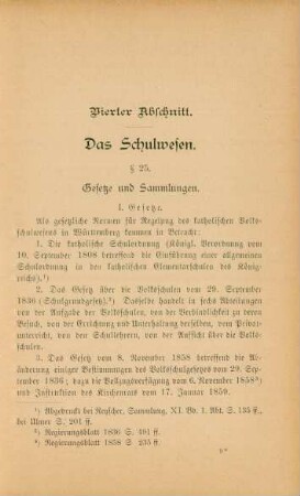 Vierter Abschnitt. Das Schulwesen