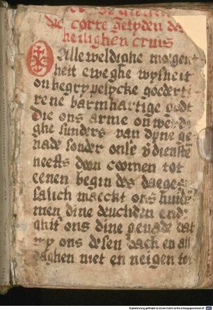 Niederländisches Gebetbuch (Ghetidenboec) - BSB Cgm 185