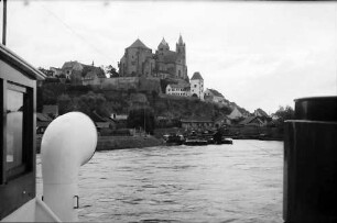 Breisach: Blick zum Münster, Vordergrund Kahn