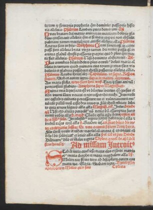 Ad missam Introitus