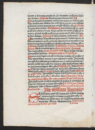 Ad missam Introitus