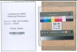 Entnazifizierung Walter Draub , geb. 16.03.1911 ()