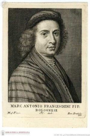 Serie degli uomini i più illustri, Bände 1-12. Firenze, Cambiagi u.a., 1769-1775., Franceschini, Marcantonio, Porträt