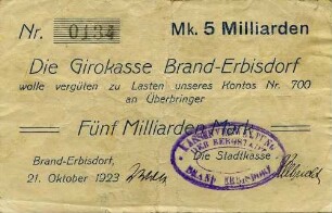 Gutschein - 5 Milliarde Mark