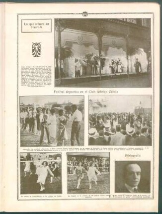 Festival deportivo en el Club Atlético Zabala