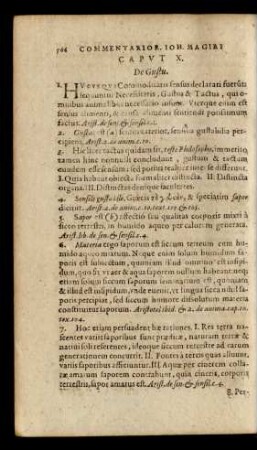 Caput X. De Gustu.