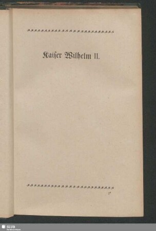 Kaiser Wilhelm II.
