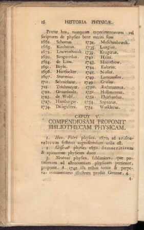 Caput V. Compendiosam Proponit Bibliothecam Physicam