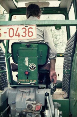 Fotografie: Traktor, Arbeitsplatz, Führerstand, Bedienelement