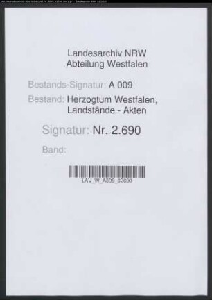 Ratifikation des Landtagsabschieds vom 28. 9. 1699