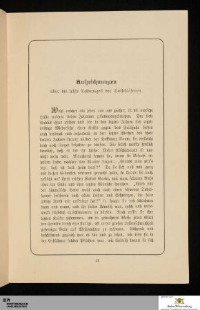 Aufzeichnungen über die letzte Leidenszeit der Entschlafenen
