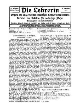 Handarbeitsunterricht in Dorfschulen