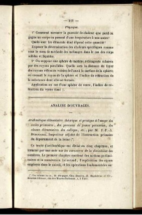 Analyse d´ouvrages.
