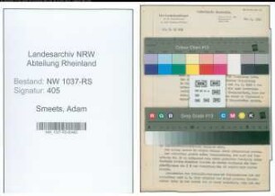 Entnazifizierung Adam Smeets , geb. 12.01.1890 (Stadtinspektor)