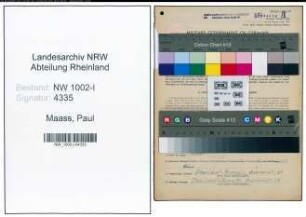 Entnazifizierung Paul Maass, geb. 17.06.1896 (Sachbearbeiter)