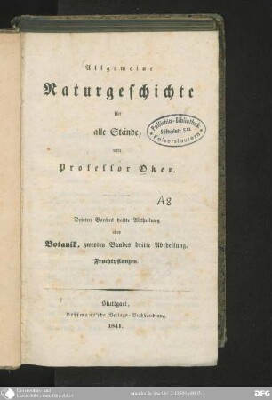 3,3 Botanik, Bd. 2,3: Fruchtpflanzen