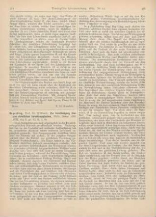 375-378 [Rezension] Beyschlag, Willibald, Zur Verständigung über den christlichen Vorsehungsglauben