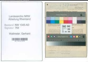 Entnazifizierung Gerhard Wallmeier , geb. 10.05.1908 (Polizeibeamter)
