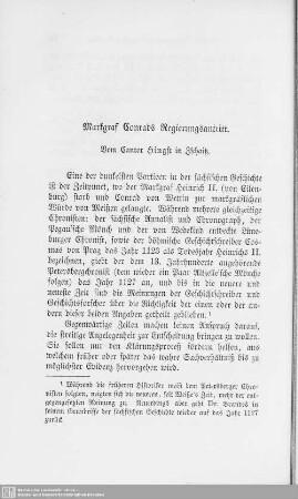 Markgraf Conrads Regierungsantritt