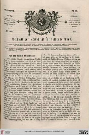 Aus dem Wiener Künstlerhause