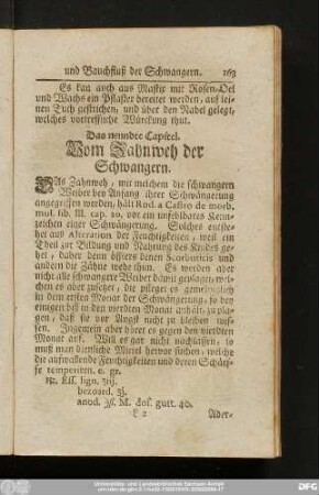 Das neundte Capitel. Vom Zahnweh der Schwangern.