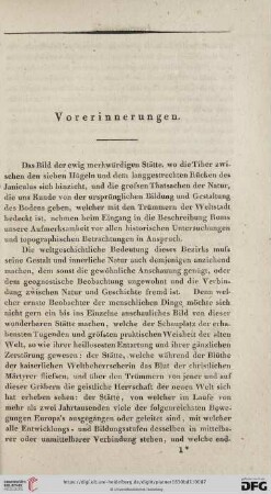 Vorerinnerungen