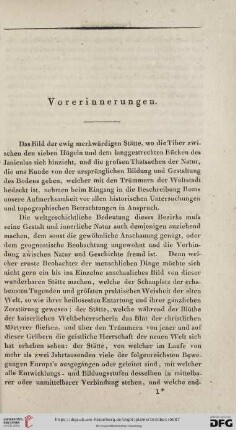 Vorerinnerungen