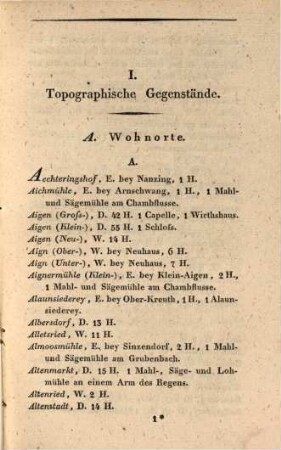 Repertorium des topographischen Atlasblattes Cham