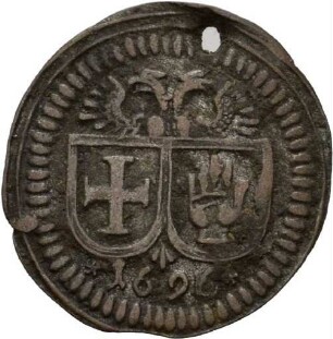 Einseitiger Pfennig der Reichsstadt Schwäbisch Hall, 1696