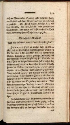 Vierzehnter Abschnitt. Von dem einfachen Tripper (Gonorrhoea simplex)
