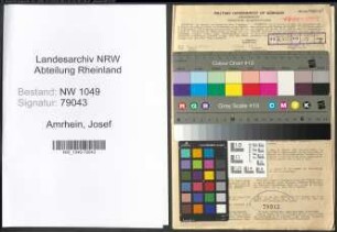 Entnazifizierung Josef Amrhein , geb. 22.01.1905 (Richter)