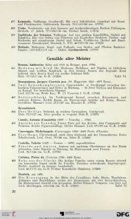Gemälde alter Meister (Nr. 461-511)