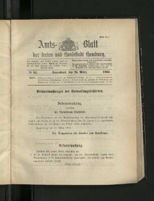 No. 51, 26. März 1904.