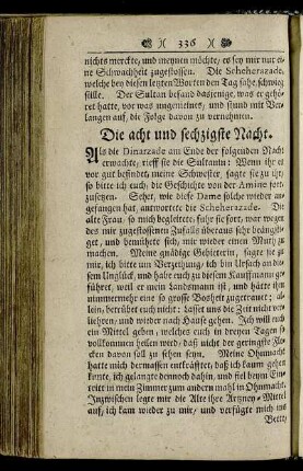Die acht und sechzigste Nacht.