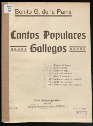 Cantos populares gallegos