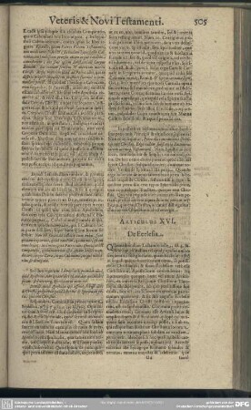 [Locus XVI.] De Ecclesia