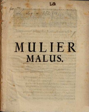 Mulier malus