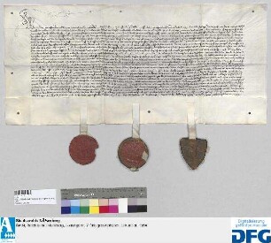 Die Reichsstädte Nürnberg, Windsheim und Weißenburg erneuern ihre Einigung auf drei Jahre.