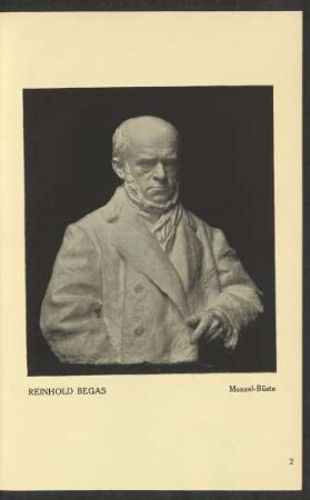 Reinhold Begas. Menzel-Büste