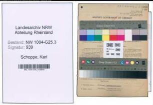 Entnazifizierung Karl Schoppe , geb. 04.01.1899 (Moebelkaufmann)