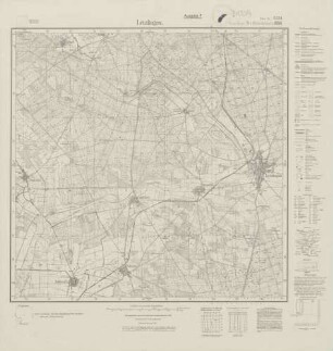 3534 (alte Nr.: 1896) Letzlingen, Meßtischblatt (4cm - Karte)