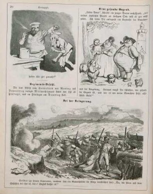 "Ertappt" "Eine gesunde Gegend" "Bei der Belagerung"