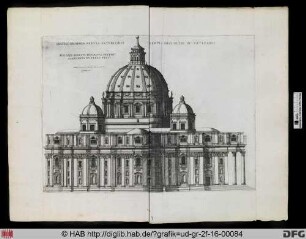 Neu-St. Peter nach Michelangelo – Längsaufriss