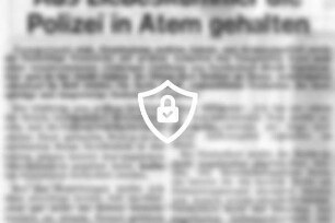 Aus Liebeskummer die Polizei in Atem gehalten