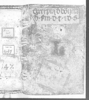 Quaestiones super lib. II-IV Sententiarum (Bonaventura abbreviatus) - BSB Clm 4647